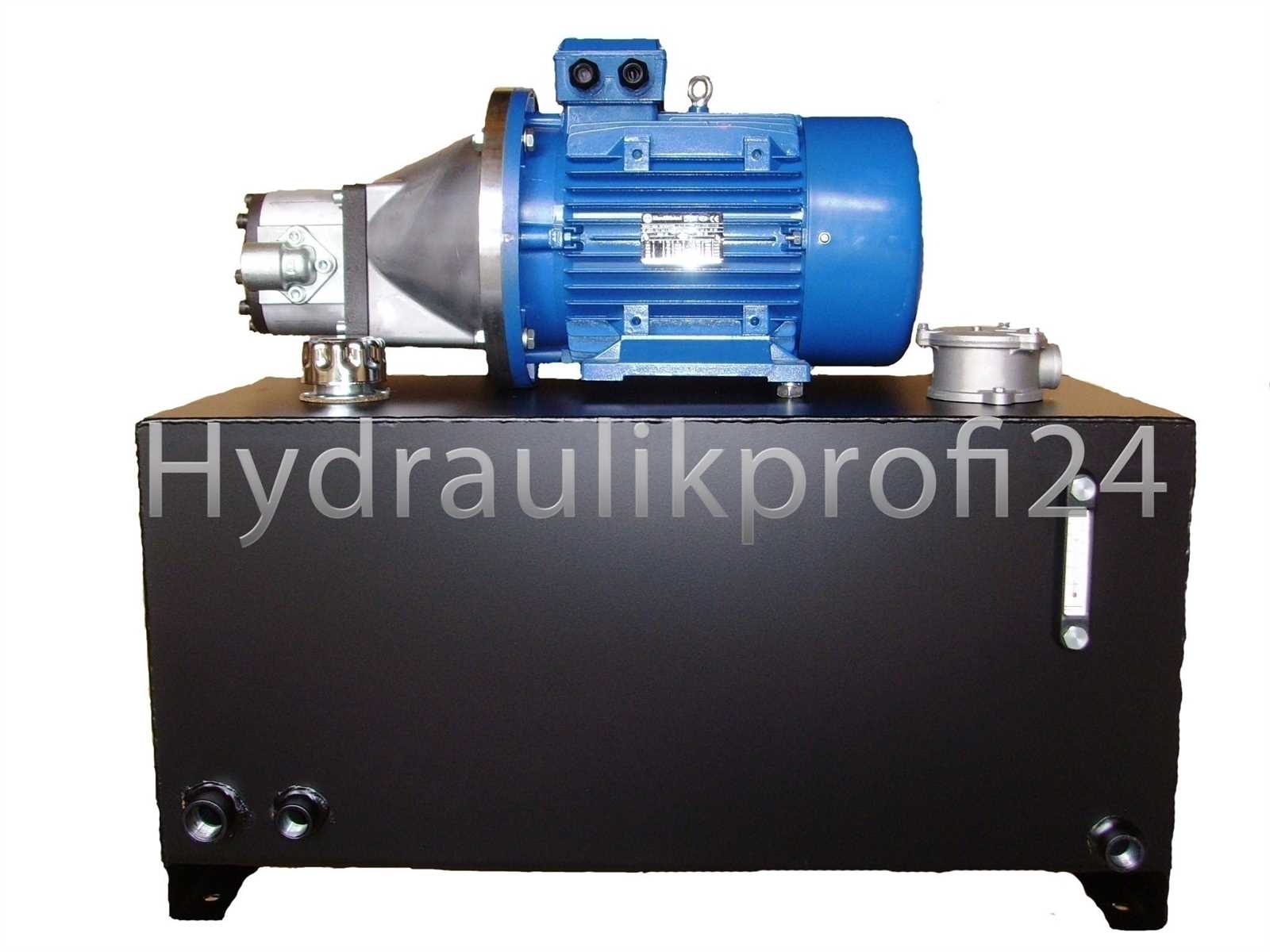 Hydraulikaggregat 3,0KW mit Pumpe 10ccm und Tank 36L 150 bar 15 l/min